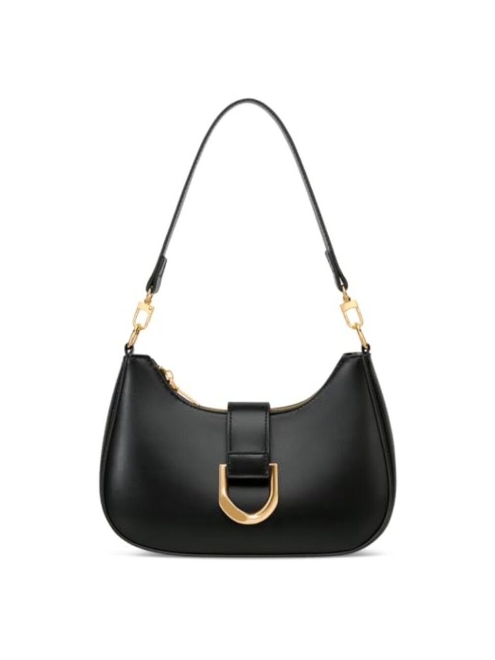 Trendy Crescent Shoulder Bag Women Vegan Leather Purse Crossbody